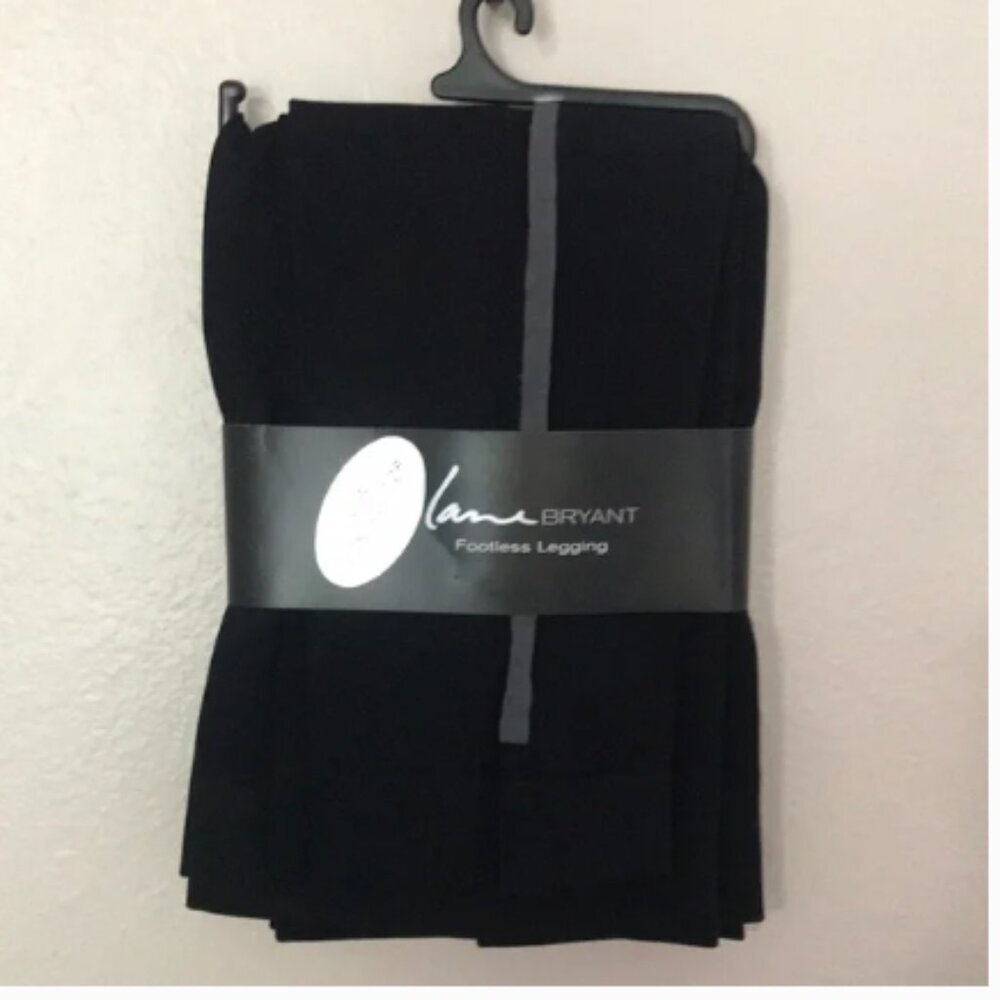 Lane Bryant Black Footless Control Top Legging 1X